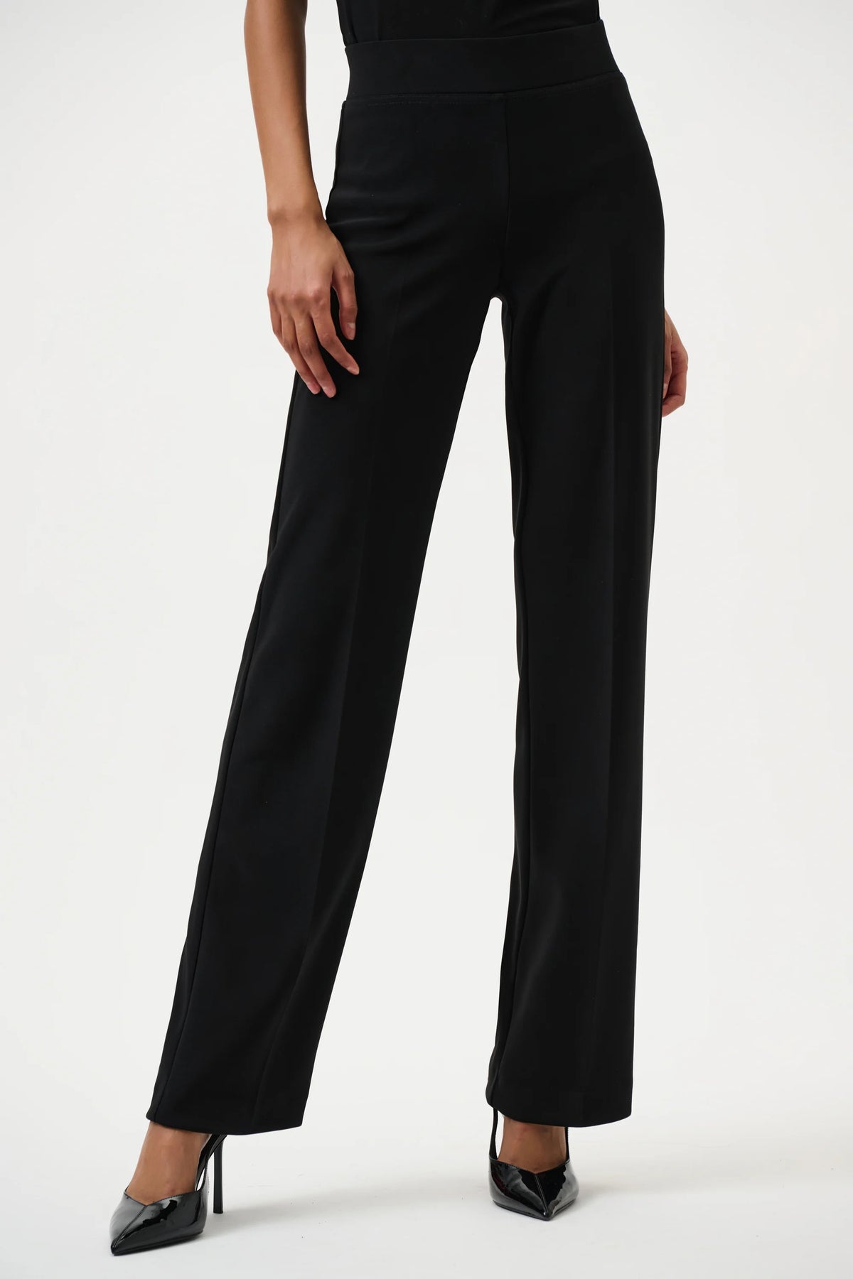 Joseph Ribkoff Black Classic Wide Leg Pant