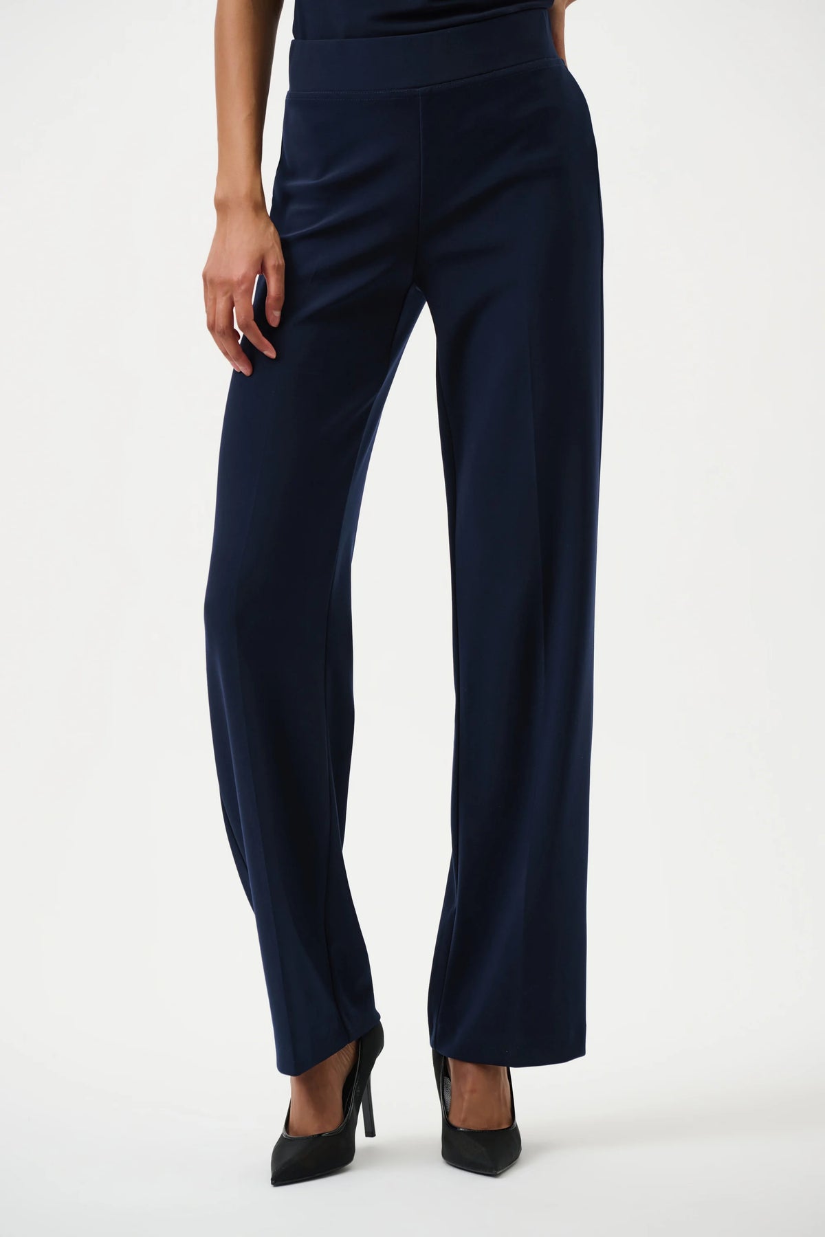 Joseph Ribkoff Midnight Blue Classic Wide Leg Pant