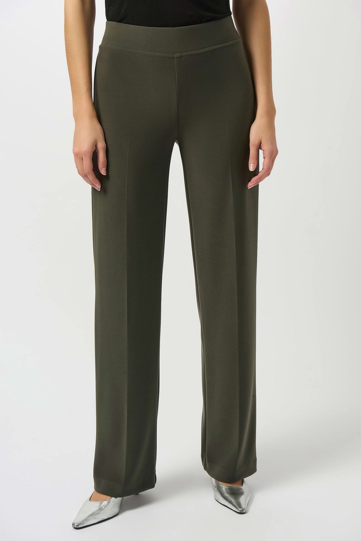 Joseph Ribkoff Avocado Classic Wide-Leg Pant