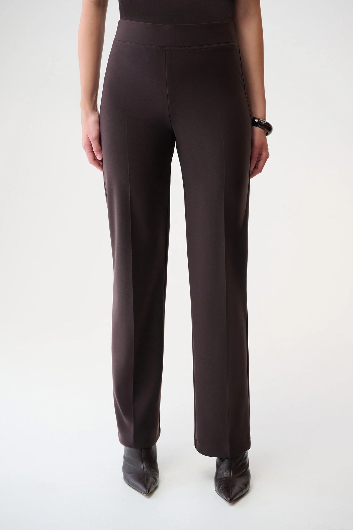 Joseph Ribkoff Mocha Classic Wide-Leg Pant
