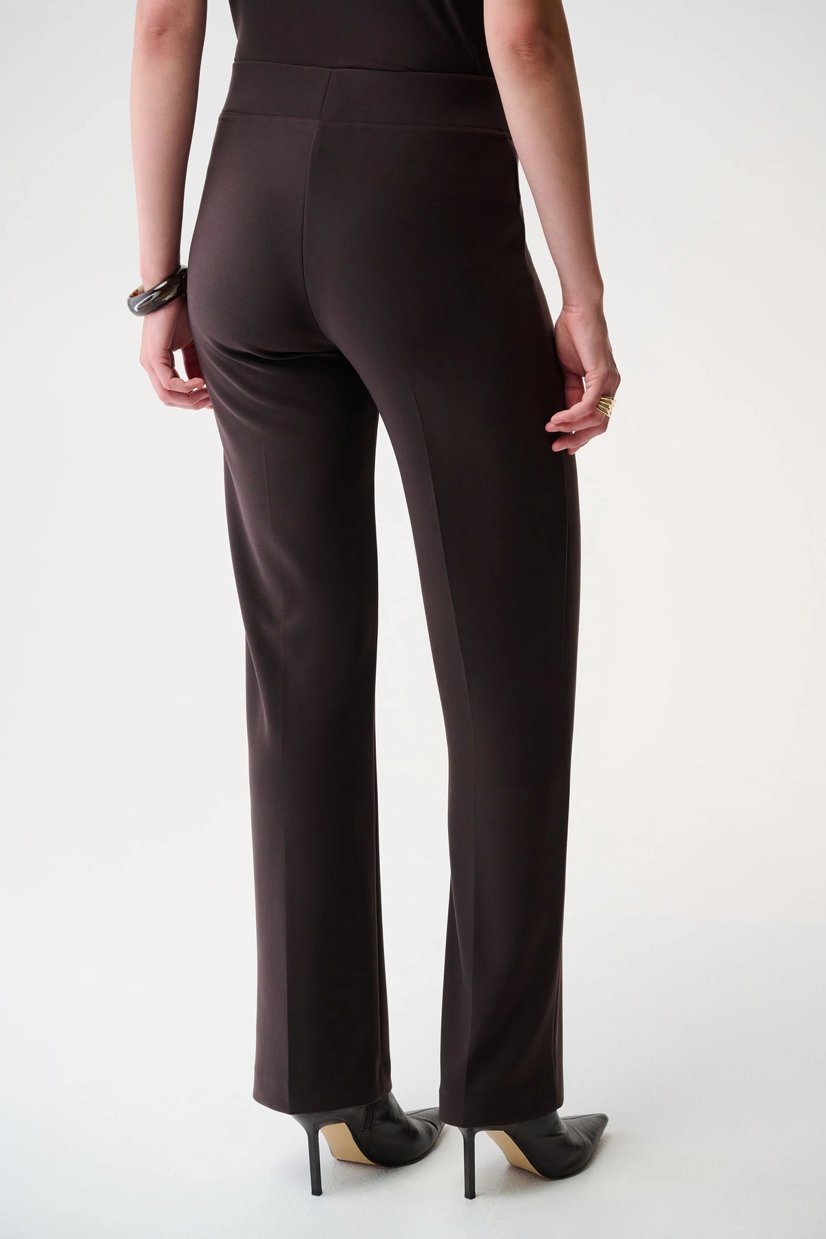 Joseph Ribkoff Mocha Classic Wide-Leg Pant