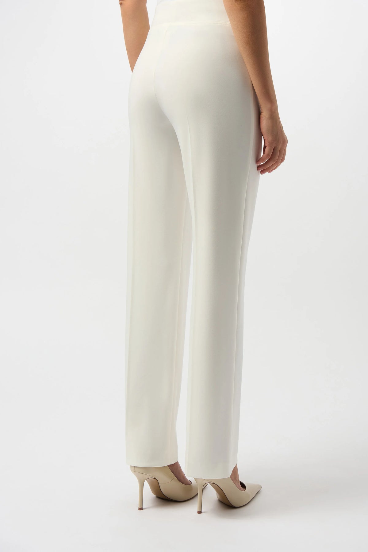 Joseph Ribkoff Winter White Classic Wide-Leg Pant