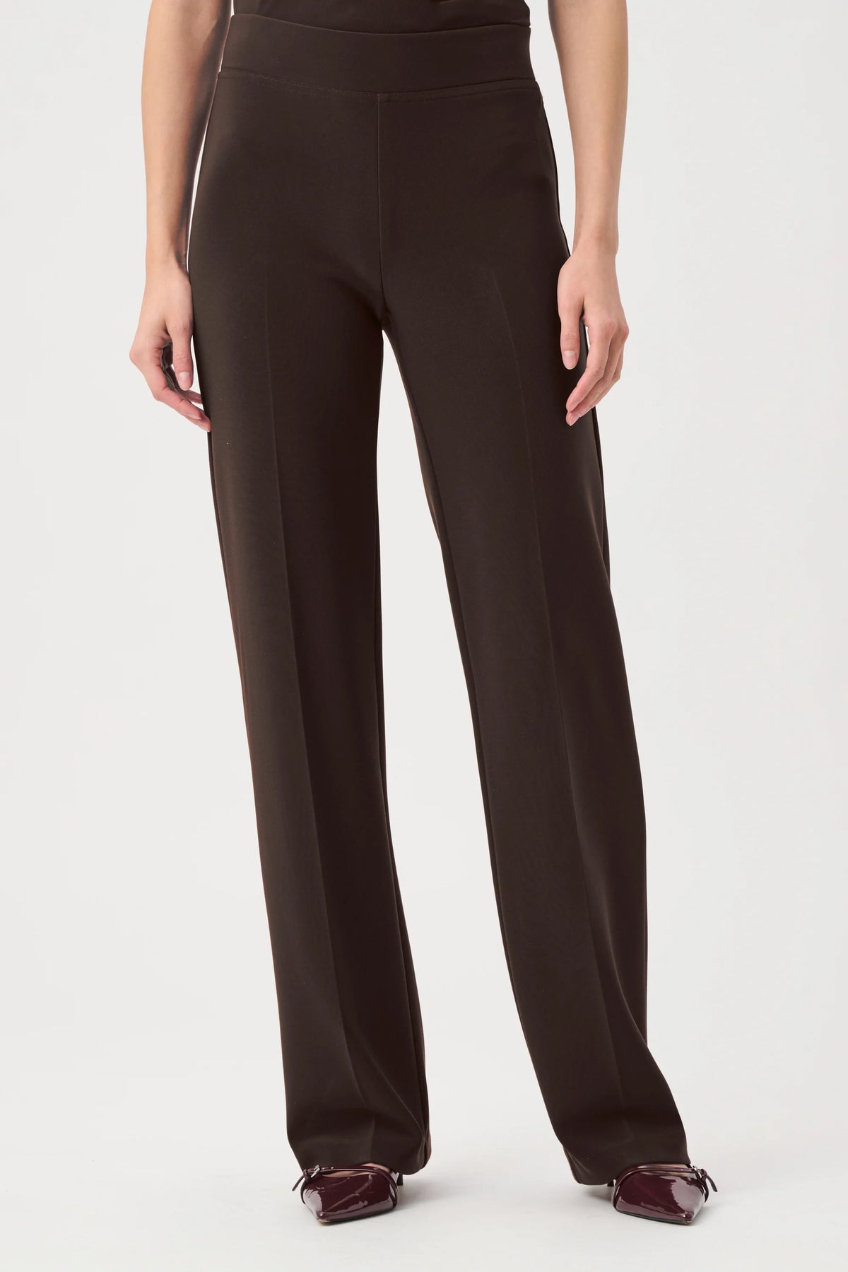 Joseph Ribkoff Mocha Classic Wide Leg Pants