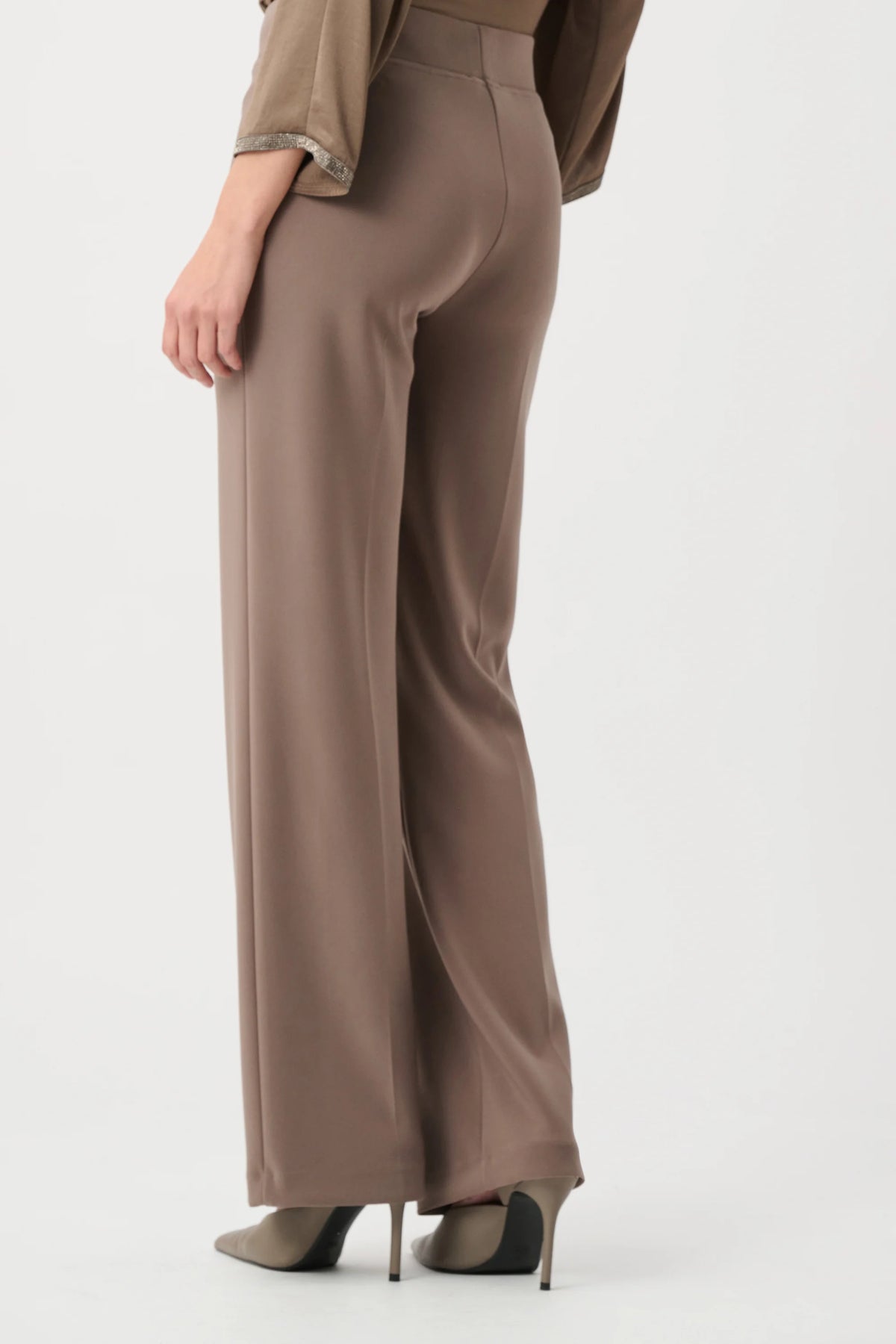 Joseph Ribkoff Mink Classic Wide Leg Pants