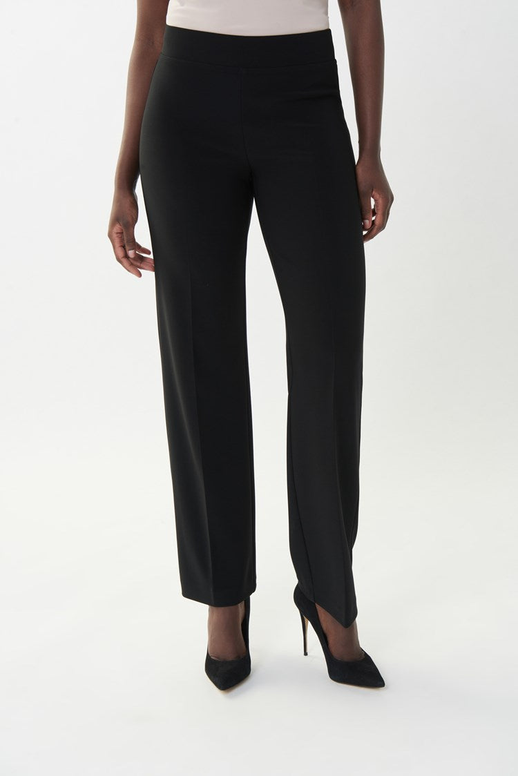 Joseph Ribkoff Black Classic Wide-Leg Pant