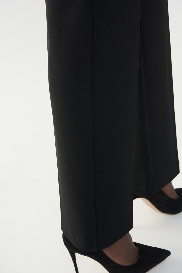 Joseph Ribkoff Black Classic Wide-Leg Pant