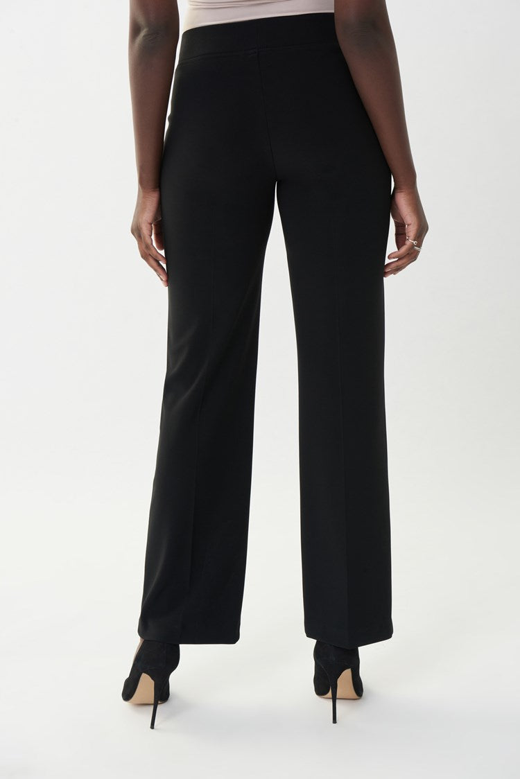 Joseph Ribkoff Black Classic Wide-Leg Pant