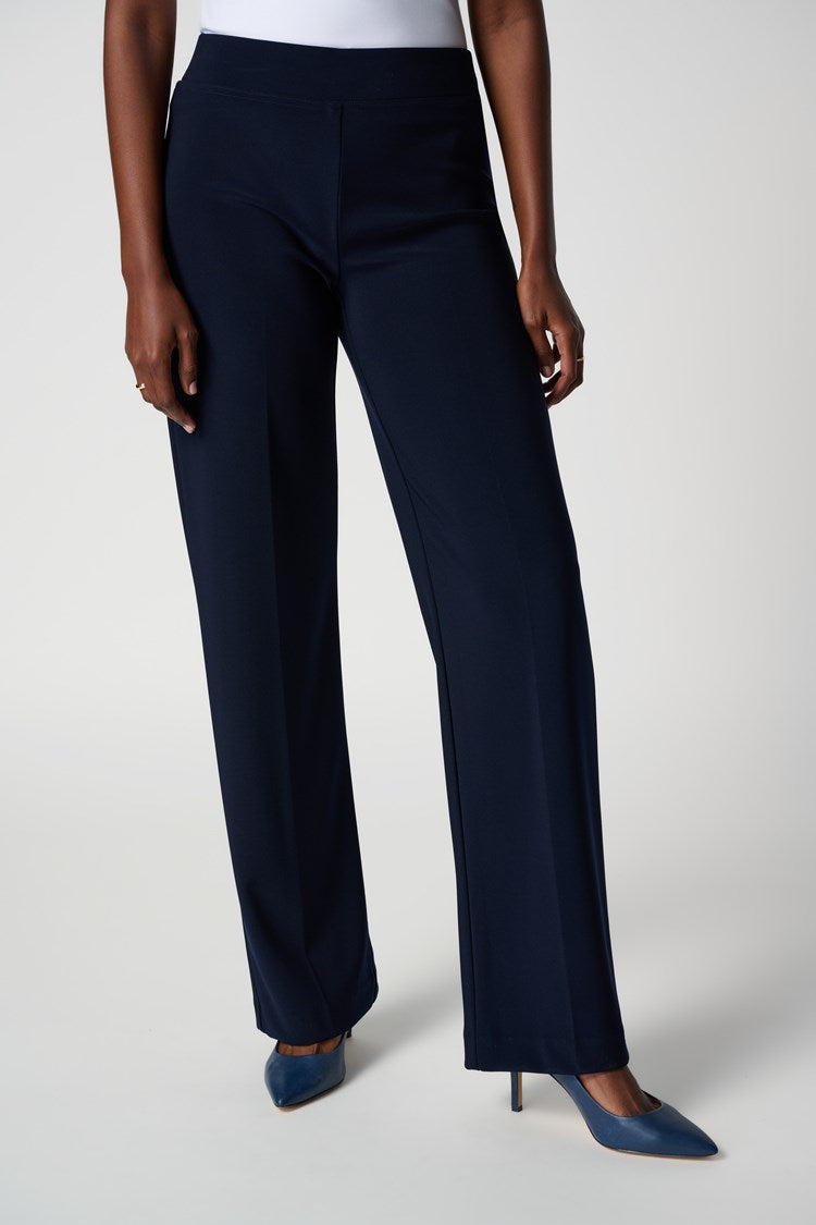 Joseph Ribkoff Midnight Blue Classic Wide-Leg Pant