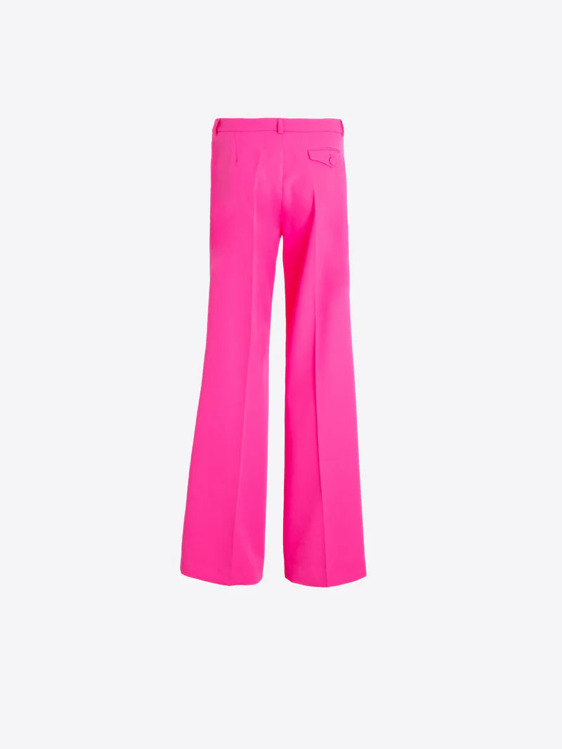 Vilagallo Neon Pink Crepe Trousers