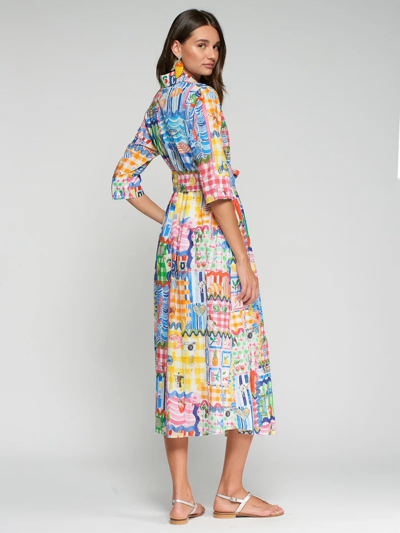Vilagallo Printed Caprii Dress