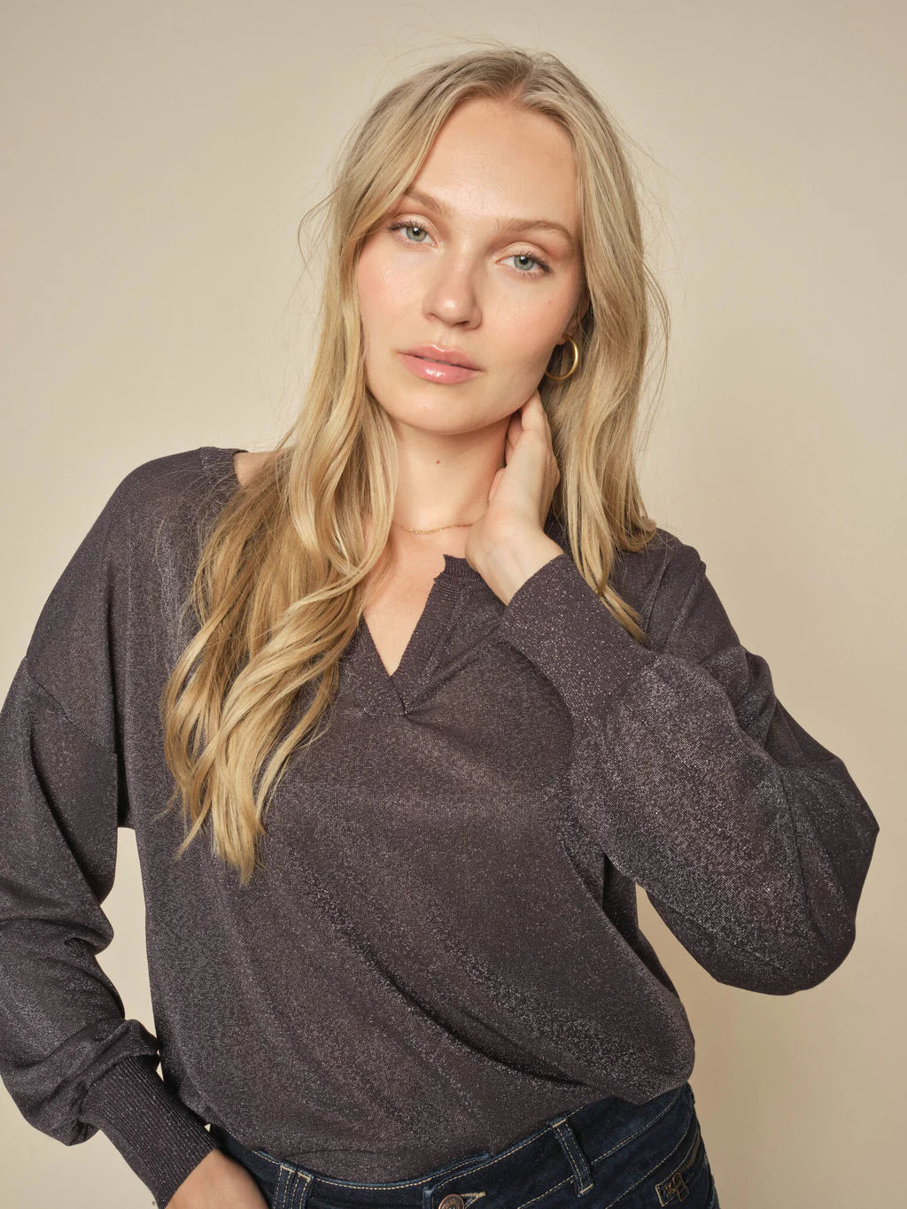 Mos Mosh Black/Silver Phantom Kilana Blouse