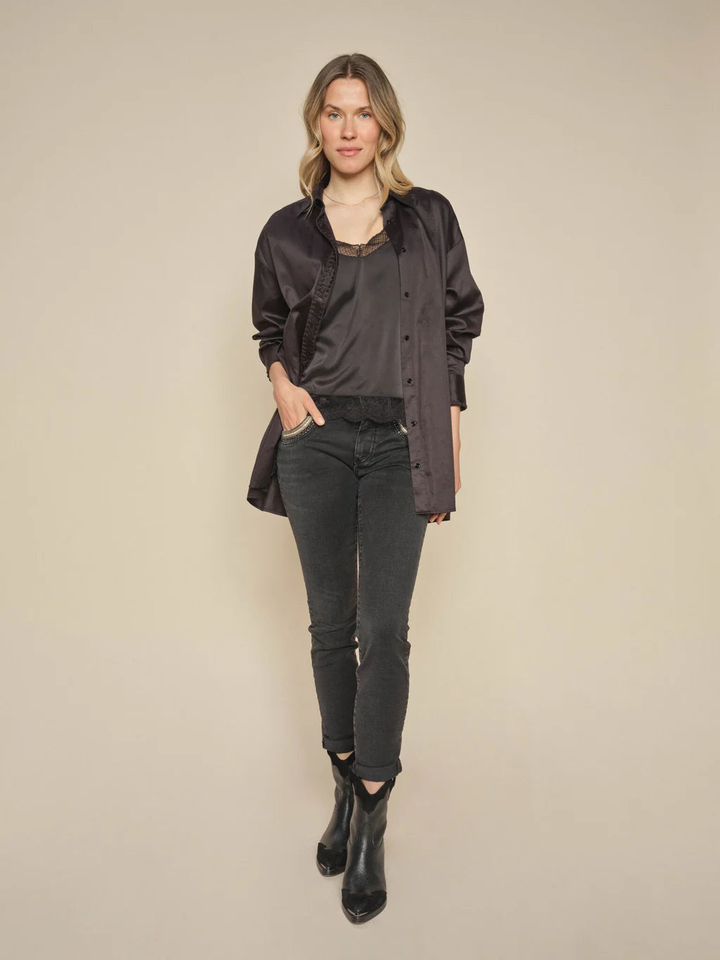 Mos Mosh Naomi Black Perla Jeans