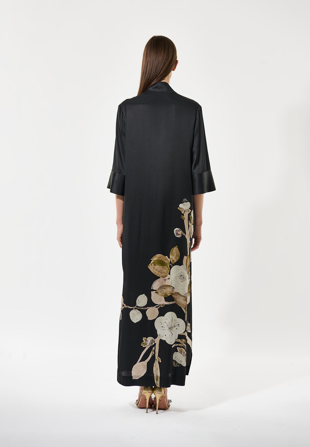 Dea Kudibal Helga Lotus Black Kimono Dress