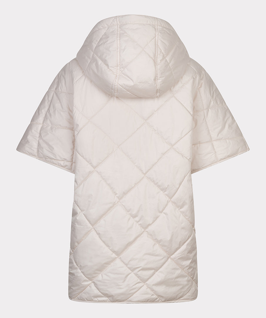 Esqualo Hooded Quilted Sand Jacket
