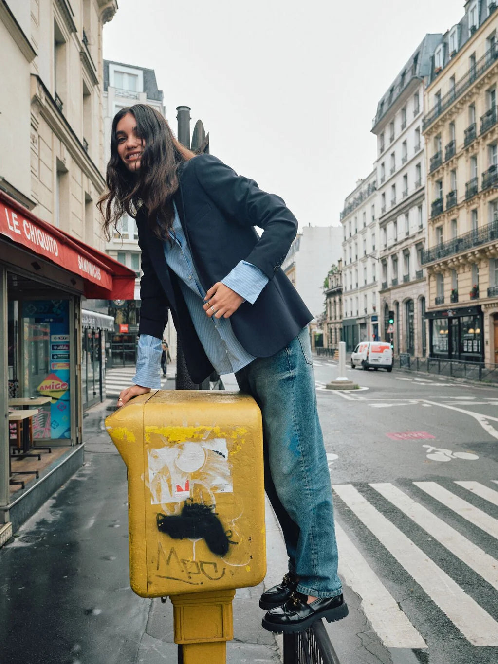 Mos Mosh Salute Navy Anine Lea Blazer