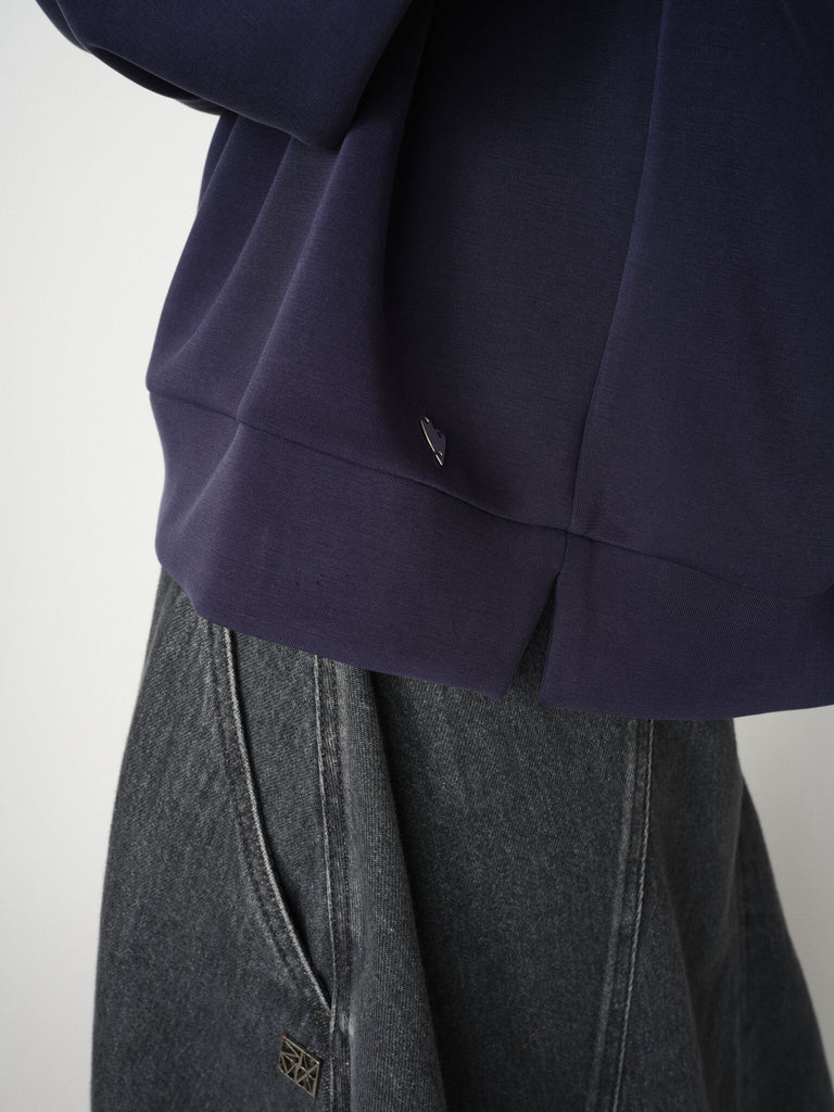 Mos Mosh Vada Martime Blue Polo Sweatshirt