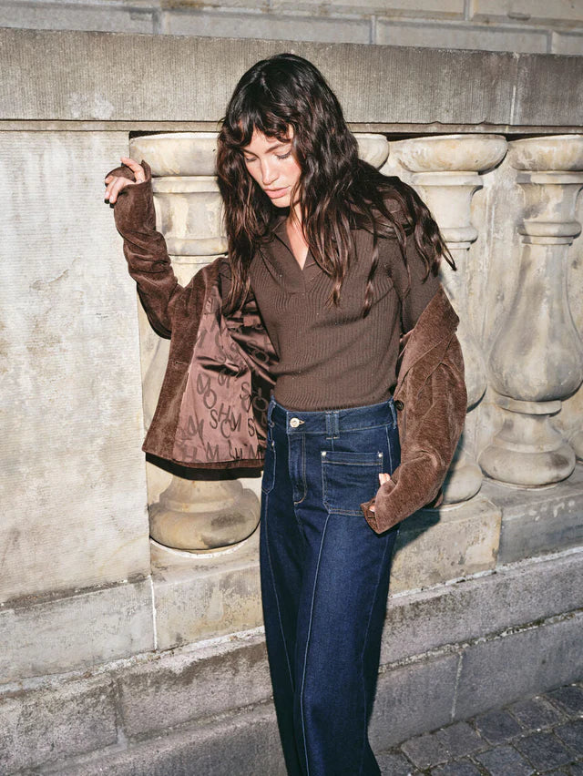 Mos Mosh Bracken Ronika Wool Knit Polo