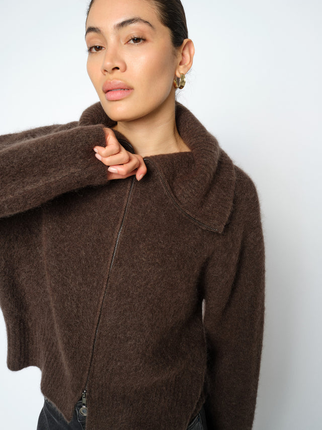 Mos Mosh Delicisio Hulda Knit Zip Cardigan