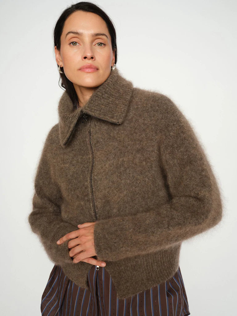 Mos Mosh Hulda Zip Knitted Cardigan