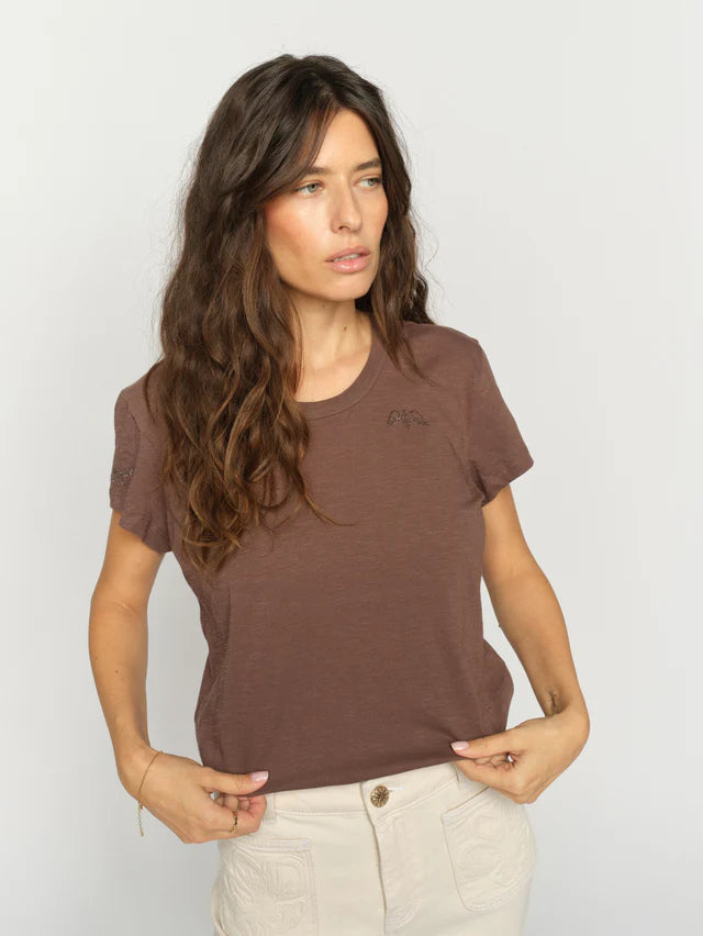 Mos Mosh Safina Coffee Quartz O-SS Tee