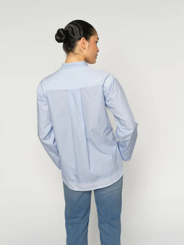 Mos Mosh Brunnera Blue Bronwyn Stripe Shirt