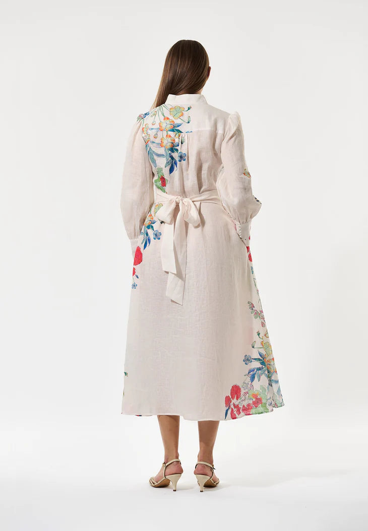 Dea Kudibal Alondra Floral Leche Dress With Waistband