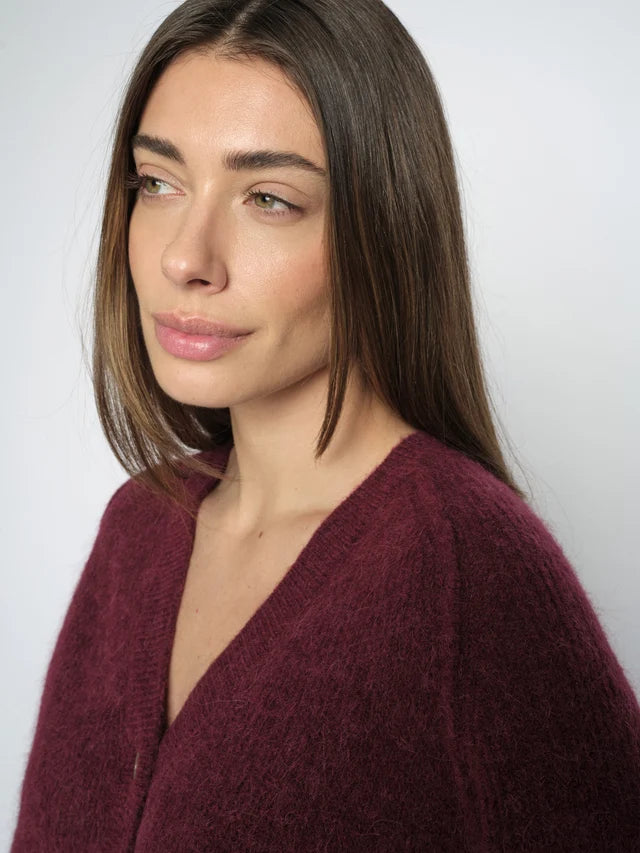 Mos Mosh Thora Lizet Knit Cardigan - Port Royale