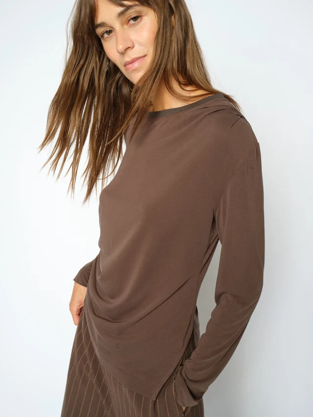 Mos Mosh Delicioso Ami O-LS Draped Tee