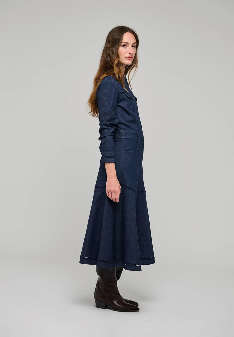 Dea Kudibal Augusta Chambray Blue Denim Dress
