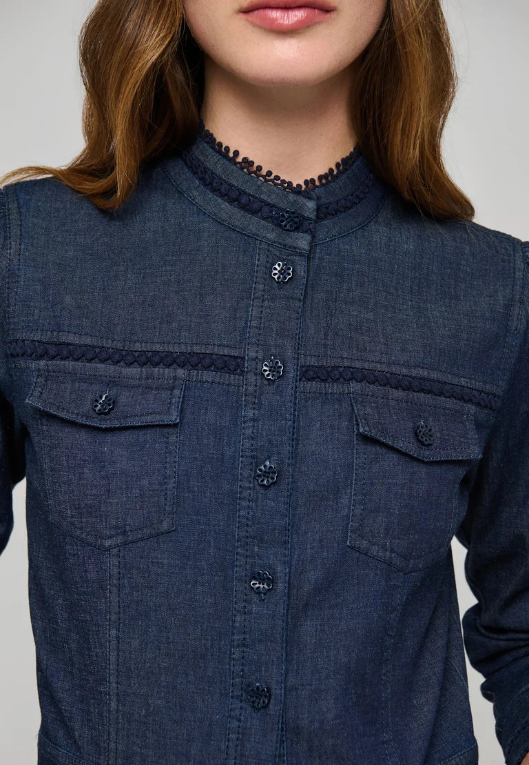 Dea Kudibal Augusta Chambray Blue Denim Dress