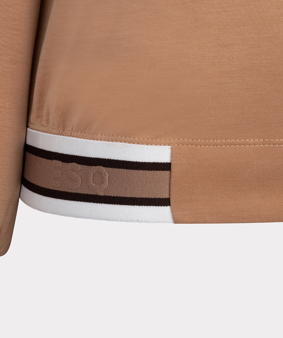 Esqualo Cappucino Cardigan Bomber Jacket
