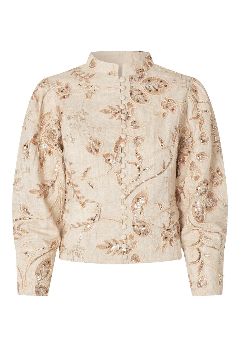 Dea Kudibal Marylin Marigold Jacket With Puff Sleeve