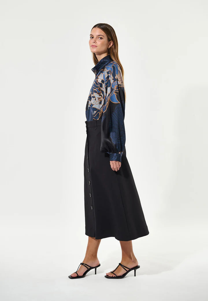 Dea Kudibal Nita Silk Alepidia Blue Blouse