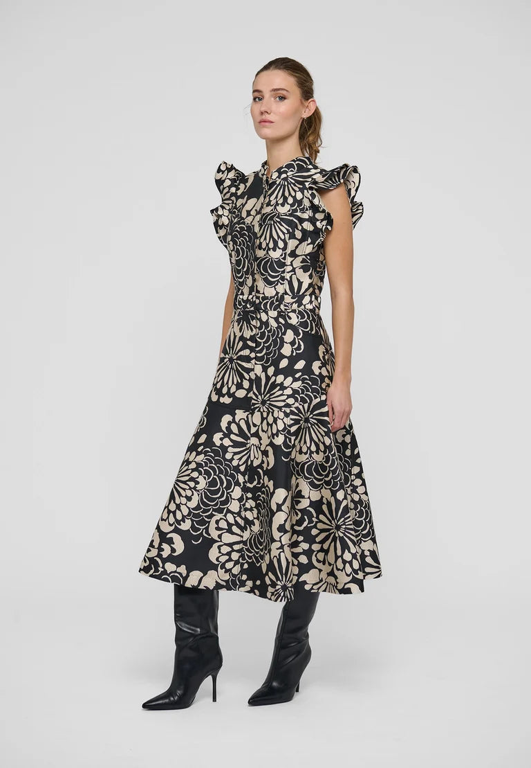 Dea Kudibal Devanti Florana Deress With Denim Details