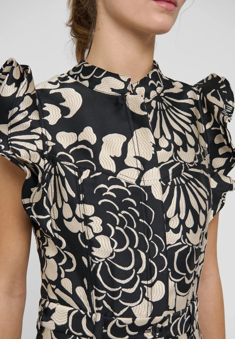 Dea Kudibal Devanti Florana Deress With Denim Details