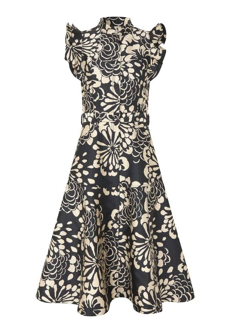 Dea Kudibal Devanti Florana Deress With Denim Details