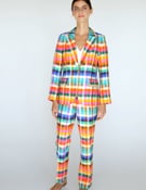 Vilagallo Multi Coloured Check Blazer