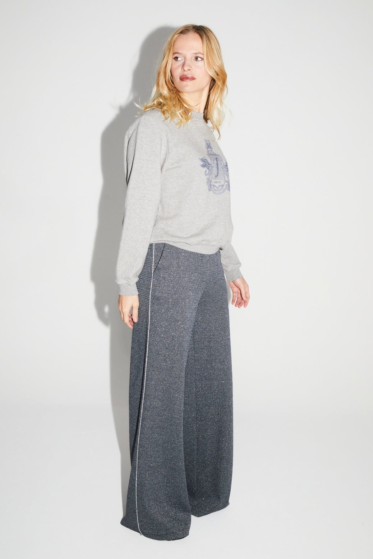 IMPREVU Blue Charlie Geo Dots Trousers