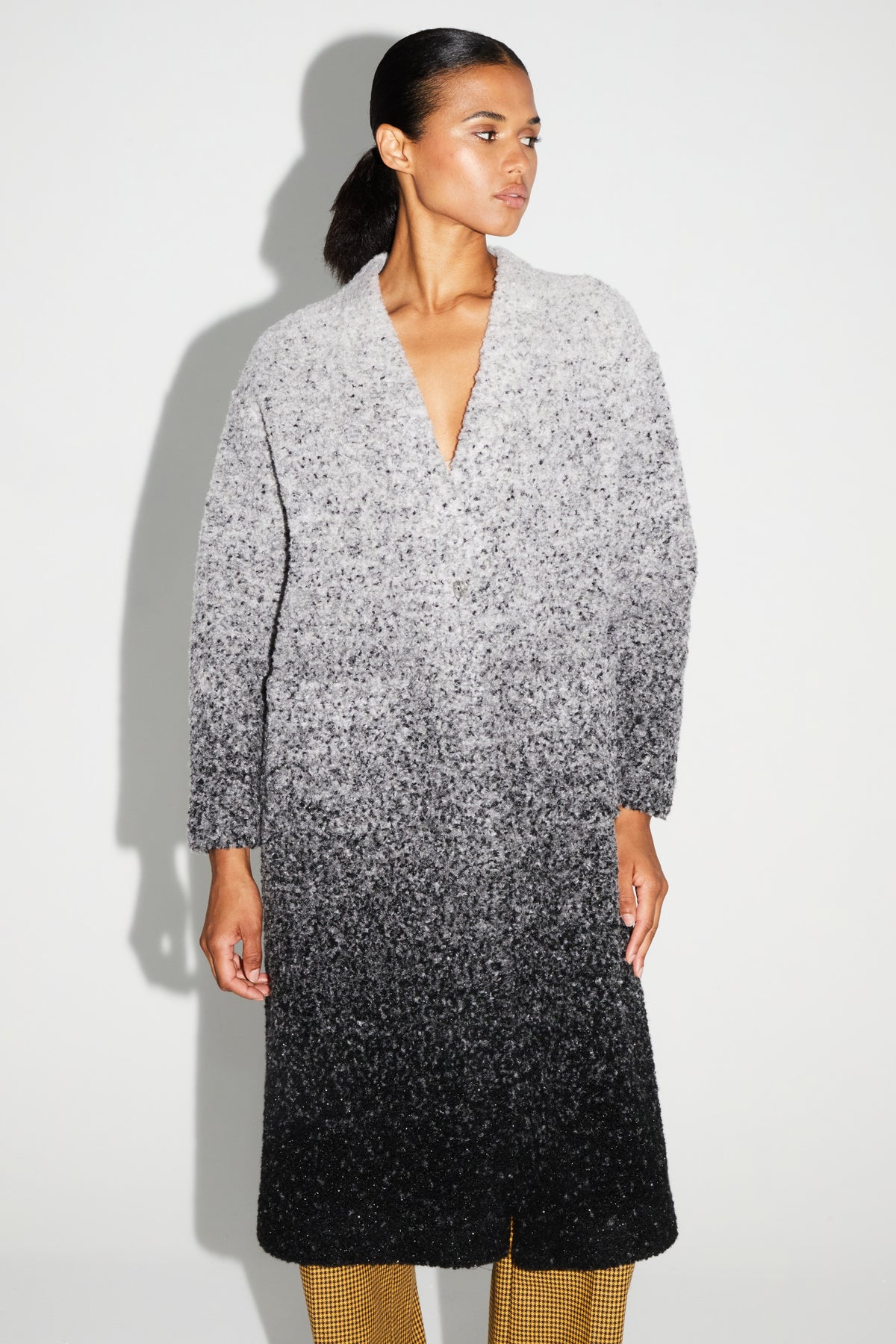 IMPREVU Grey/Black Tye/Dye Coat