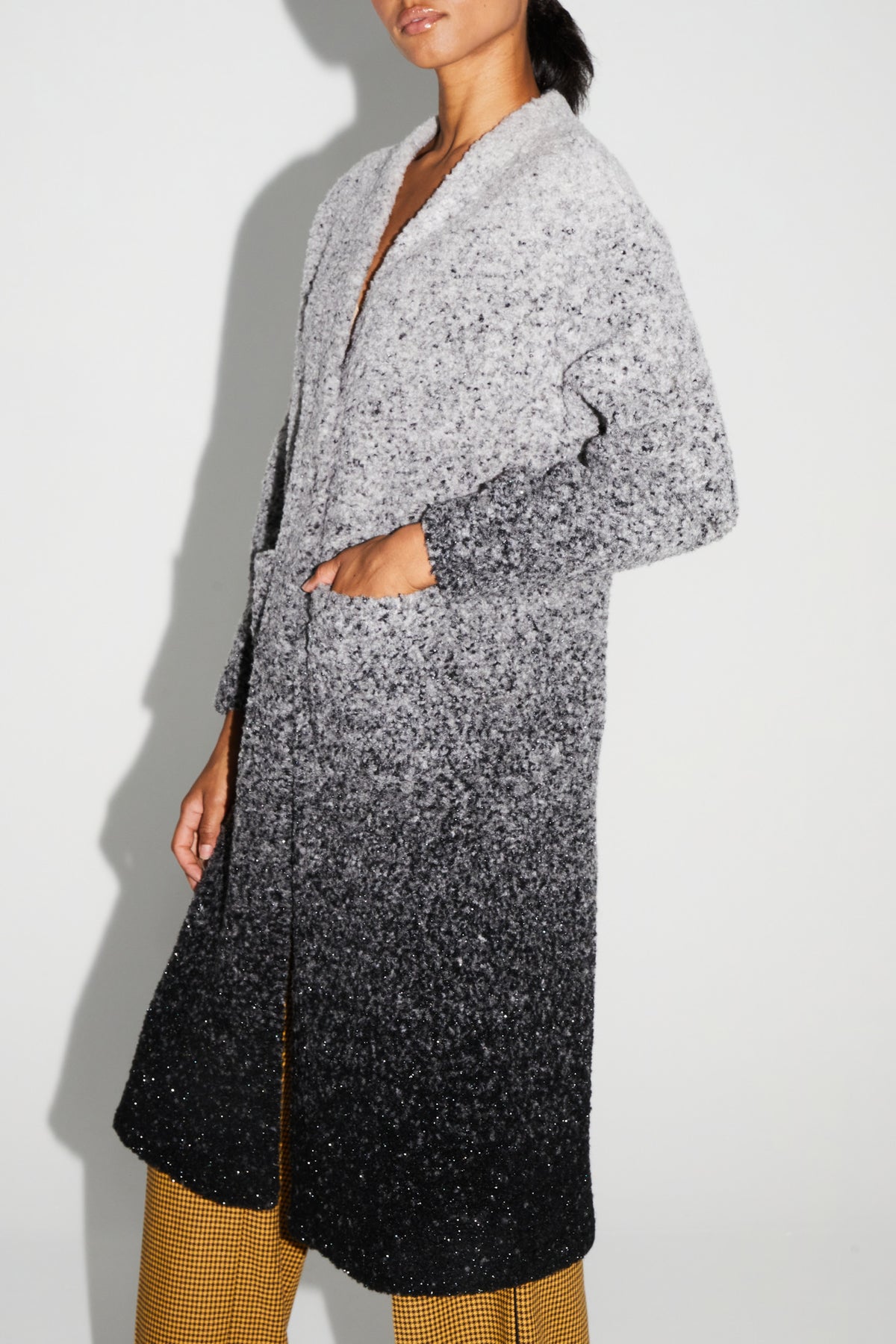 IMPREVU Grey/Black Tye/Dye Coat