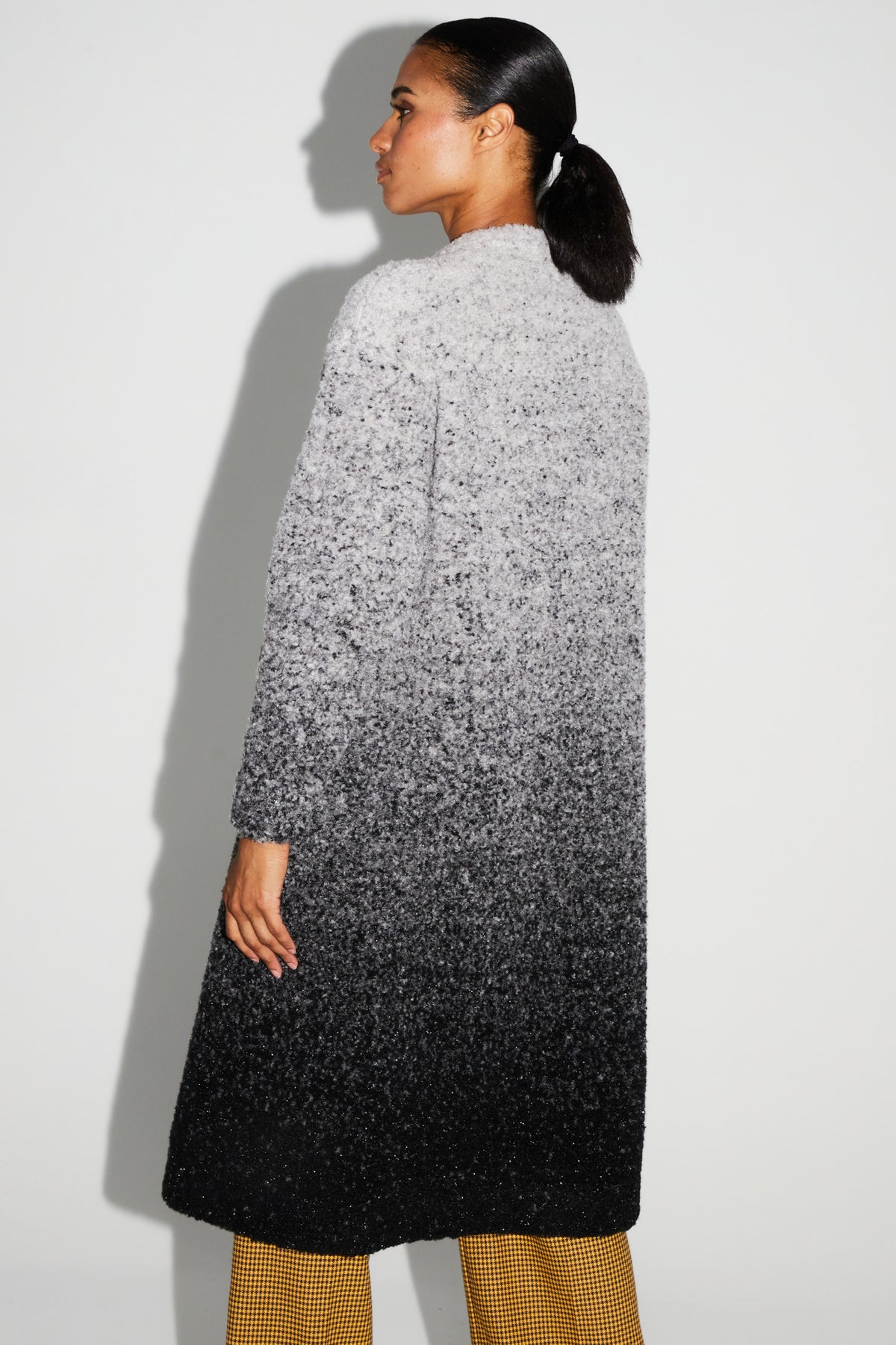 IMPREVU Grey/Black Tye/Dye Coat