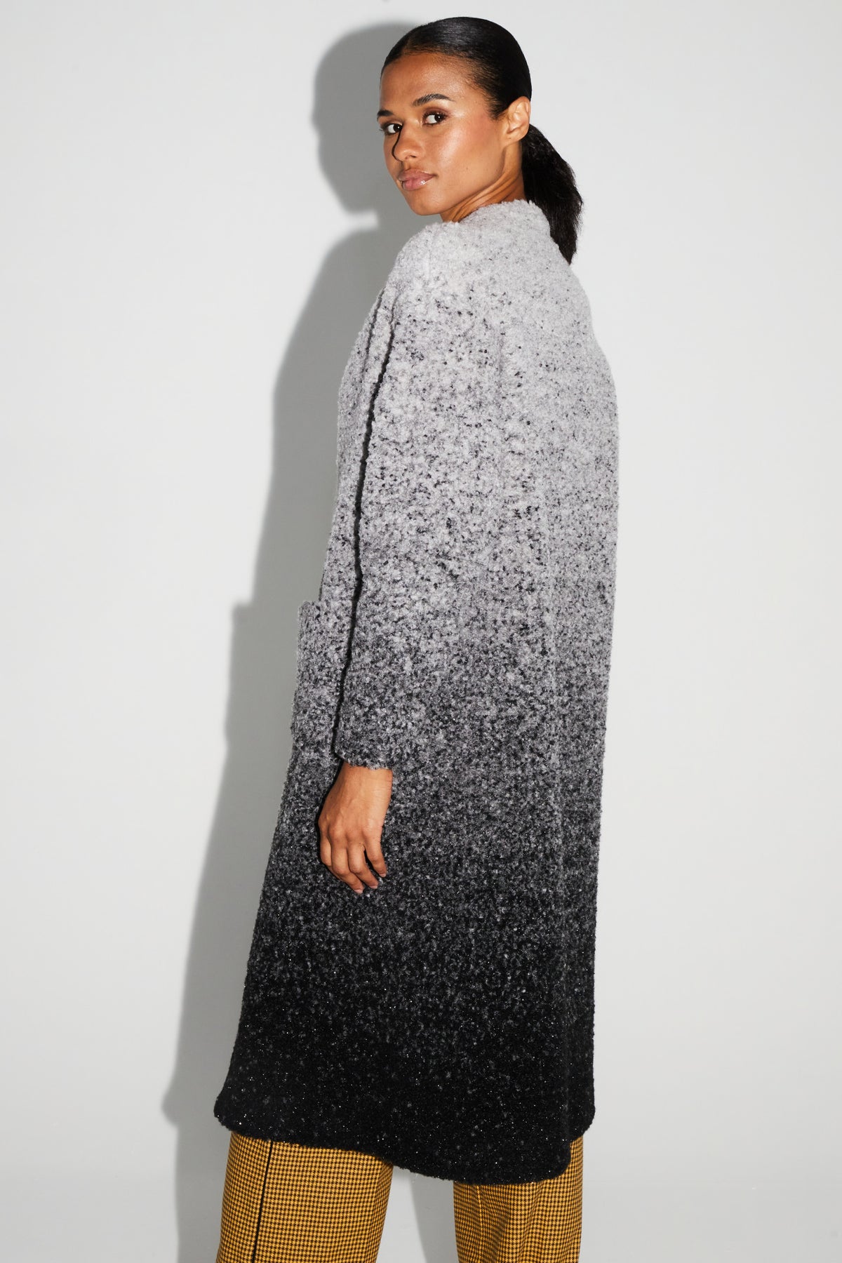 IMPREVU Grey/Black Tye/Dye Coat