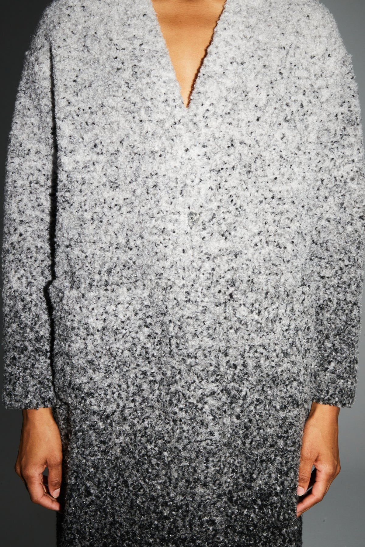 IMPREVU Grey/Black Tye/Dye Coat