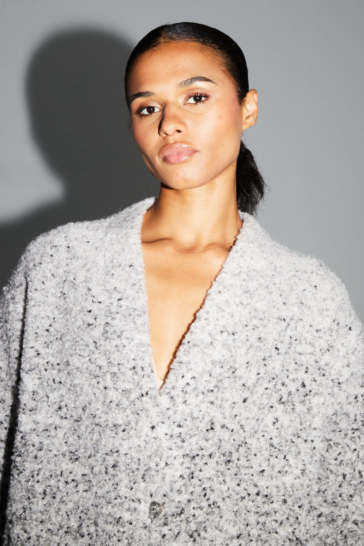 IMPREVU Grey/Black Tye/Dye Coat