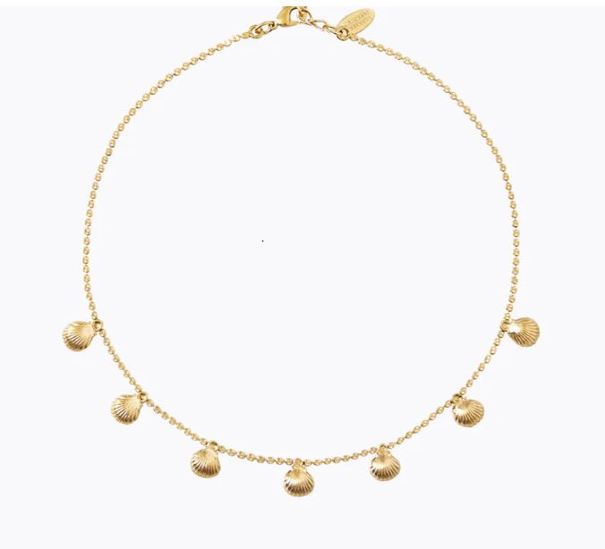Caroline Svedbom Petite Shell Choker Gold