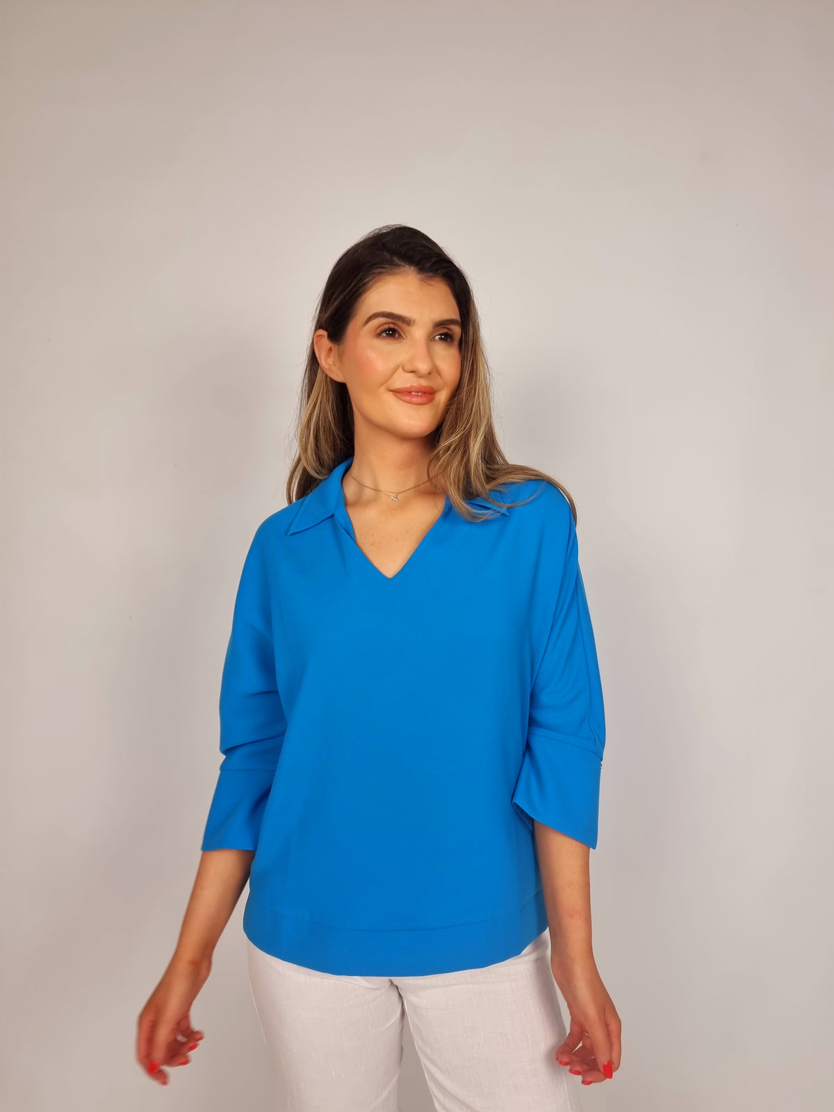 Mos Mosh Blue Aster Cally Leia Blouse