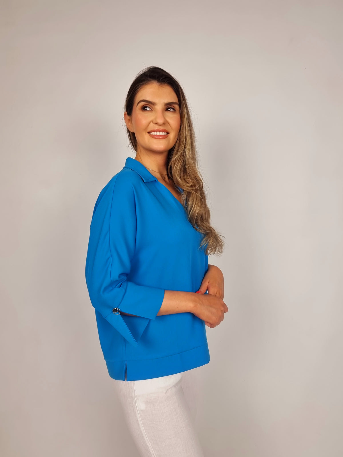 Mos Mosh Blue Aster Cally Leia Blouse