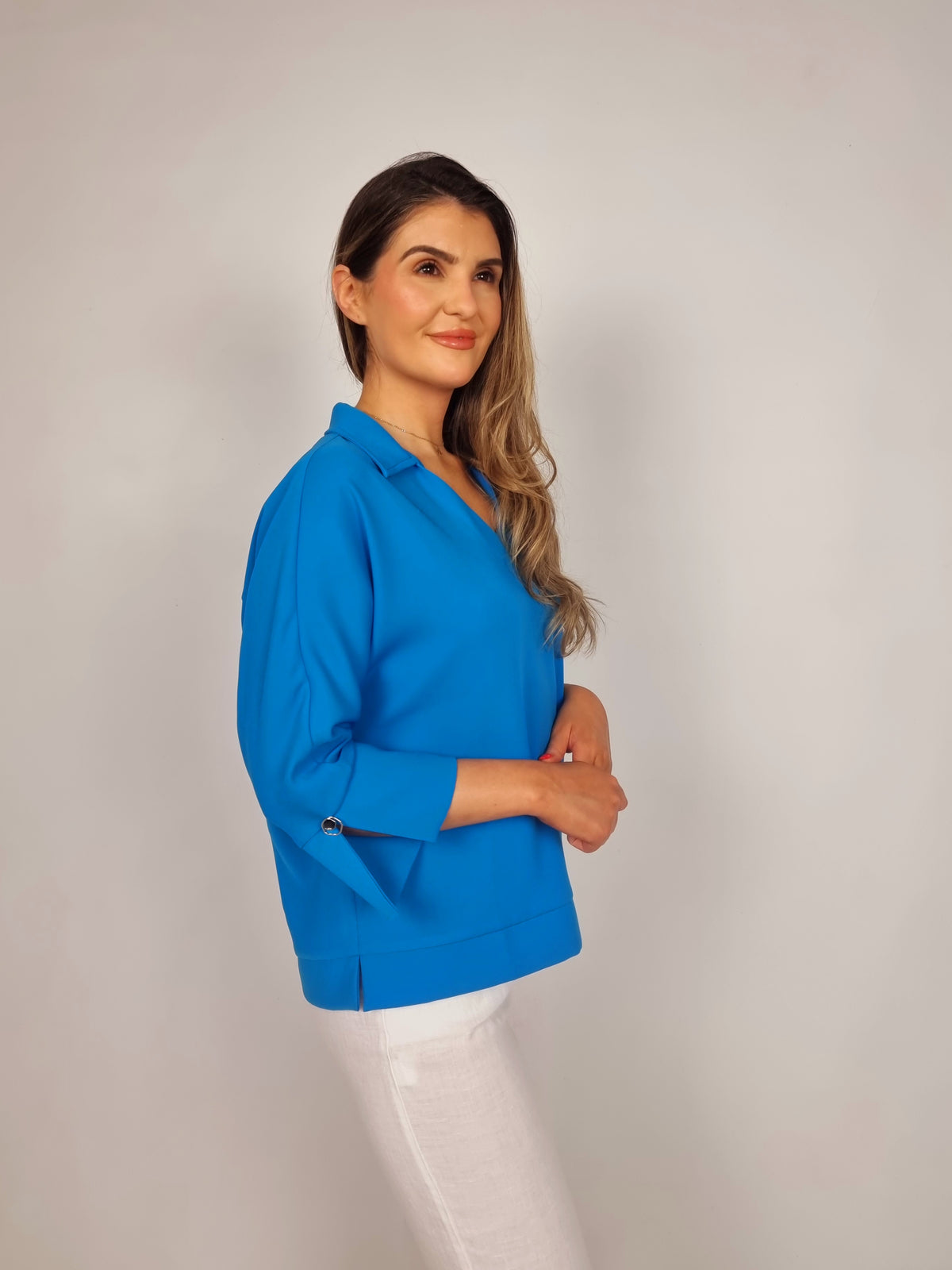 Mos Mosh Blue Aster Cally Leia Blouse