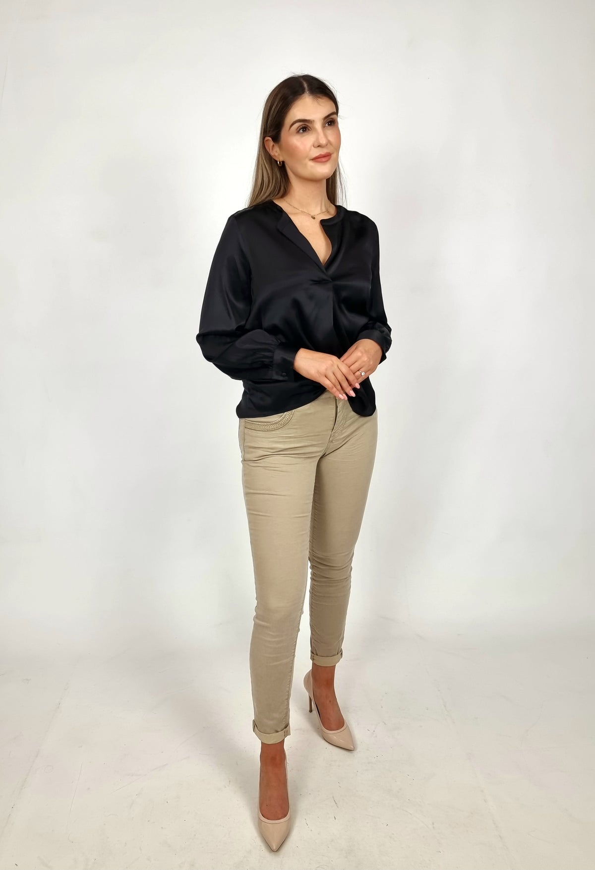 Mos Mosh Savannah Tan Regular Naomi Treasure Pants