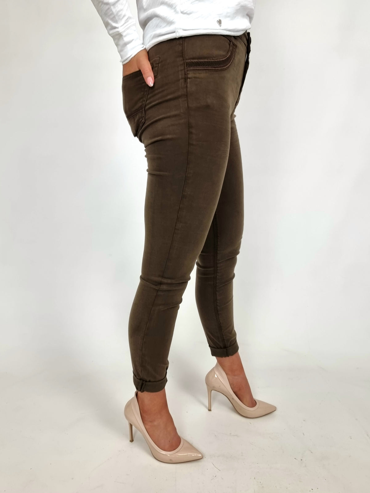 Mos Mosh Slate Black Regular Naomi Treasure Pants